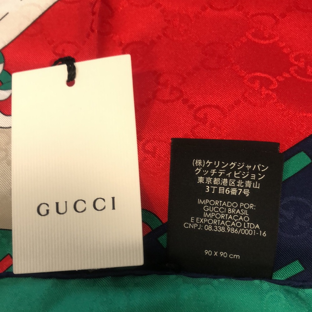 Gucci 100% silk scarf - Picture 2 of 6